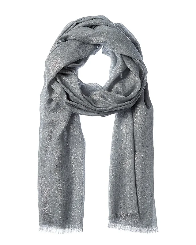 Brunello Cucinelli Sparkled Cashmere & Silk-Blend Scarf