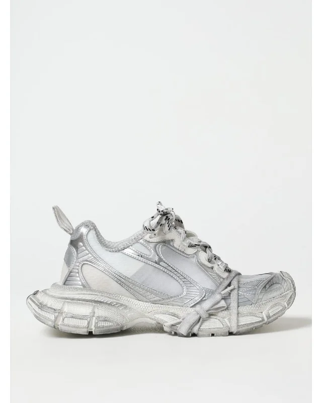 Balenciaga Track Sneaker Clear Sole Distressed Women White