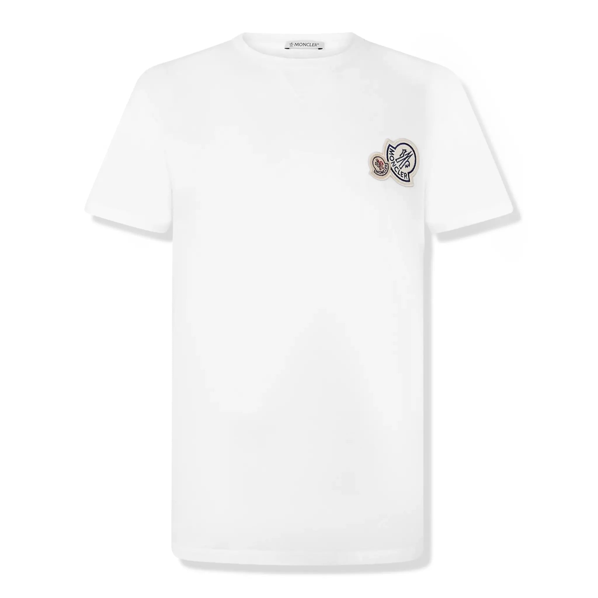Moncler Double Logo White T Shirt
