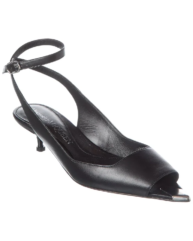 Alexander Mcqueen Punk Leather Sandal