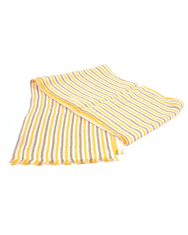 Tod's Tods Striped Cashmere Scarf