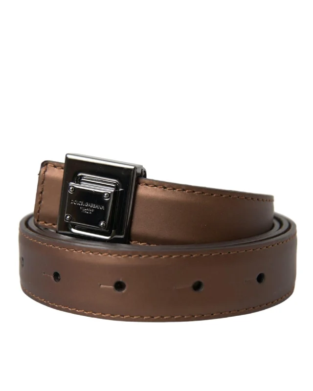 Dolce & Gabbana  Men's Brown Leather Belt