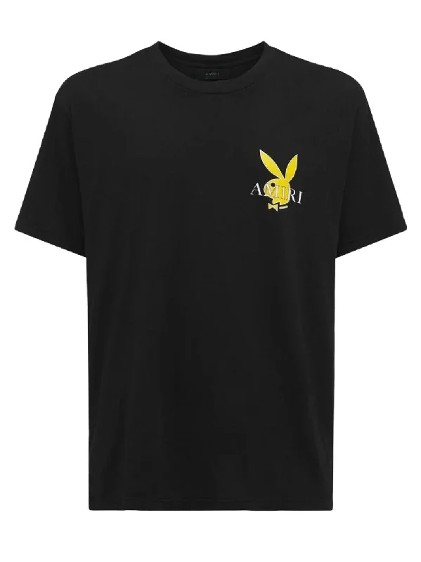 Amiri Playboy Cover Printed Logo Black T-Shirt