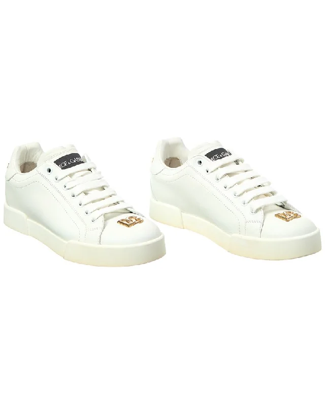 Dolce & Gabbana Portofino Leather Sneaker (Authentic Pre-Loved)