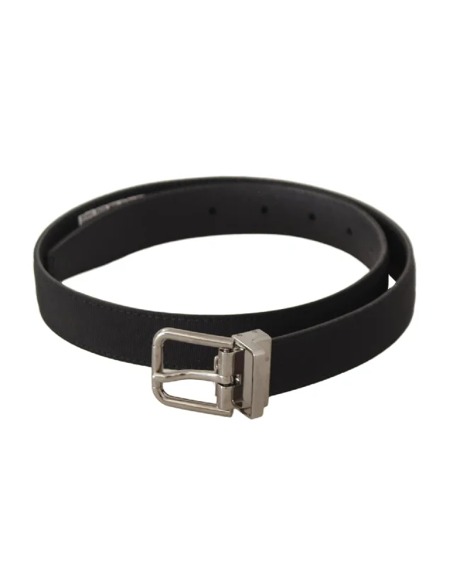 Dolce & Gabbana  Black Reversible Leather Belt