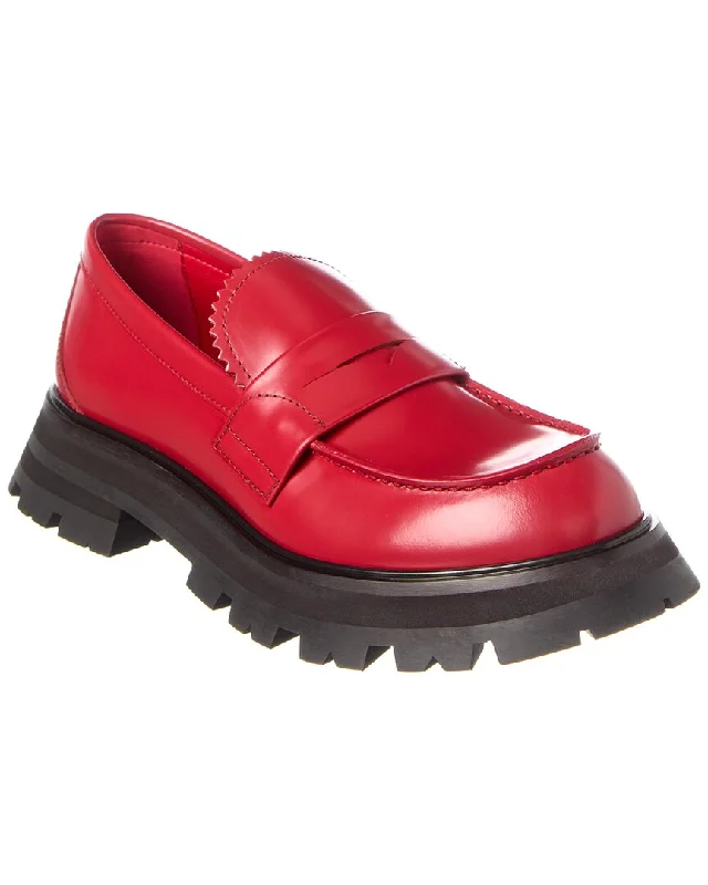 Alexander Mcqueen Wander Leather Loafer