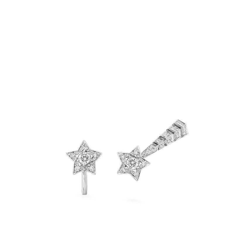 CHANEL Comète Chevron Earrings