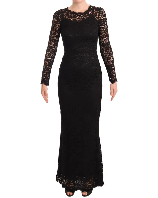 Dolce & Gabbana Lace Mermaid Long Sleeves Dress