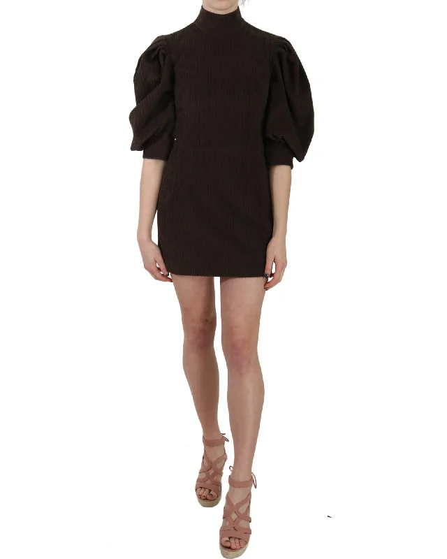 Dolce & Gabbana  Ribbed Corduroy Mini Dress