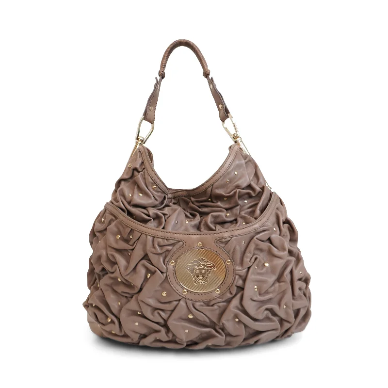 Versace Ruched Shoulder Bag