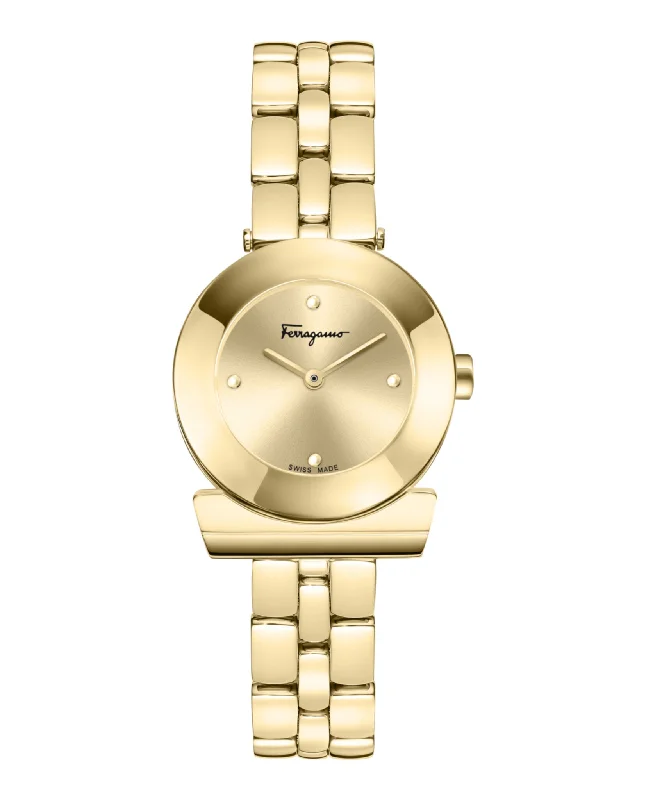 Ferragamo Womens  Gold 27mm Bracelet Fashion Watch