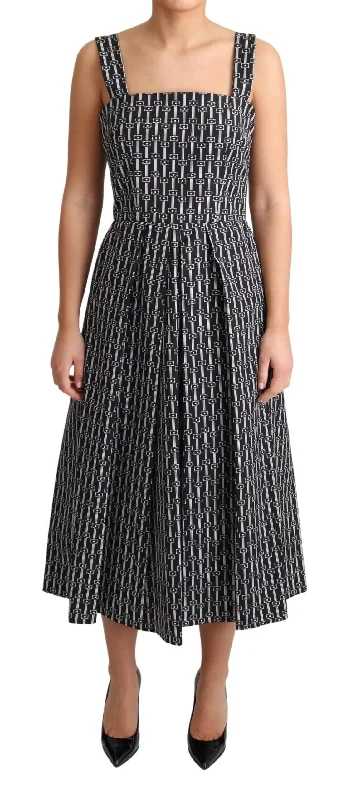 Dolce & Gabbana  Geometric Print Midi Dress