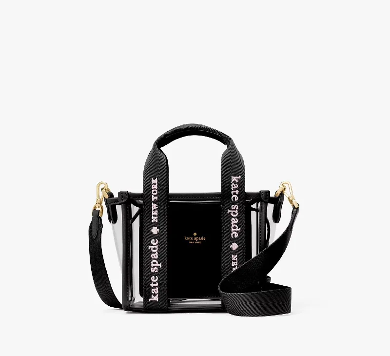 Kate Spade Kip Clear Mini Tote Bag Black