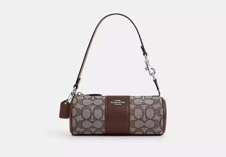 Coach Nolita Barrel Bag In Signature Jacquard Oak