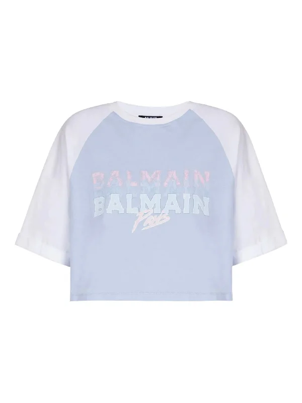 BALMAIN T-shirt with Balmain Paris print