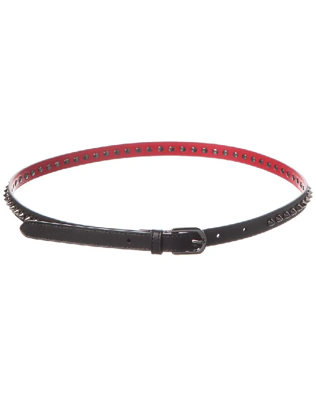 Christian Louboutin Cabata Spike Leather Belt