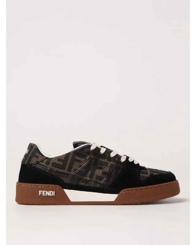 Fendi Match Sneakers FF Motif Women Black