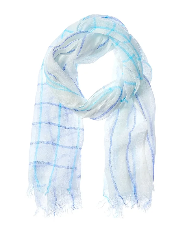 Echo Woven Oblong Linen Scarf