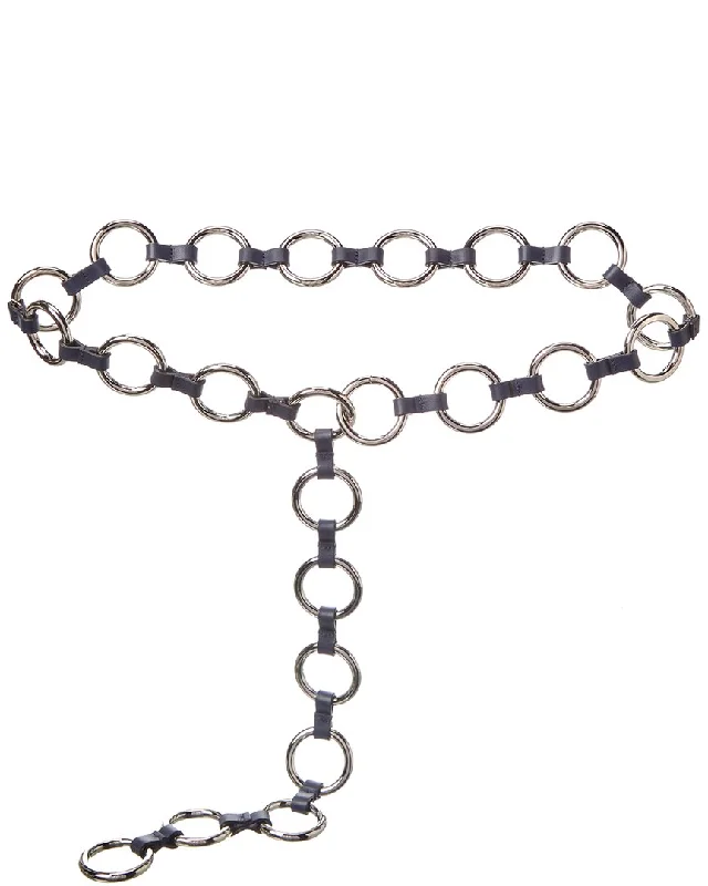 Michael Kors Collection Marisa Metal & Leather Belt