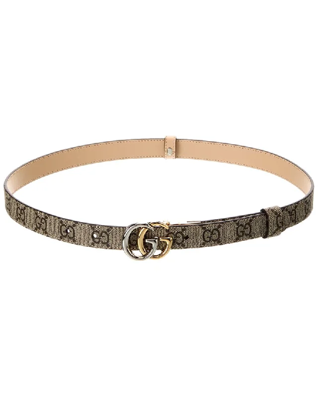 Gucci Gg Marmont Thin Leather Belt