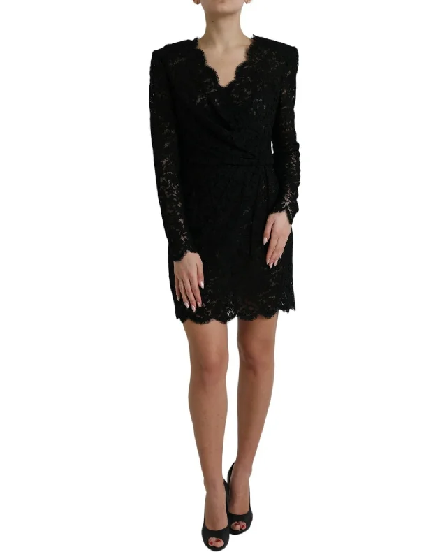 Dolce & Gabbana  Black Lace Mini Dress