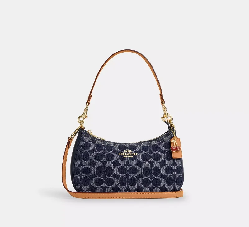 Coach Teri Shoulder Bag In Signature Denim Natural 