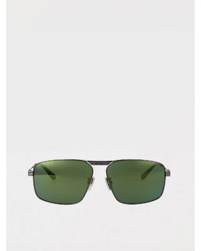Balenciaga BB0418S Sunglasses Square Frame Men Green