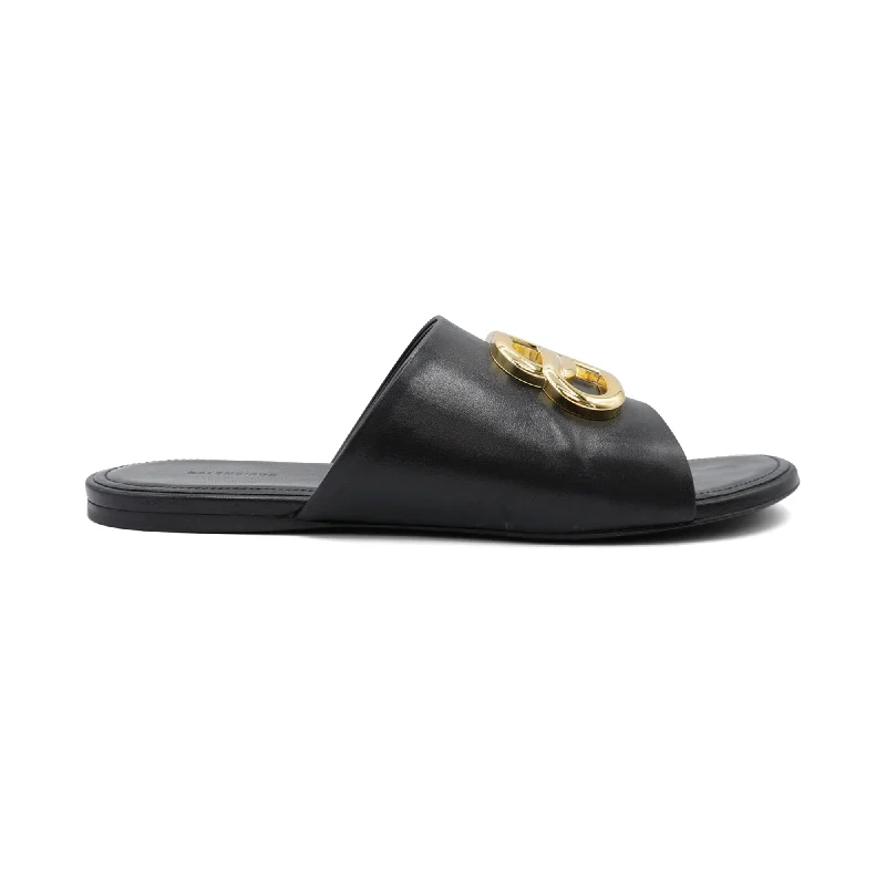 Balenciaga 'BB' Leather Mules - Women's 38