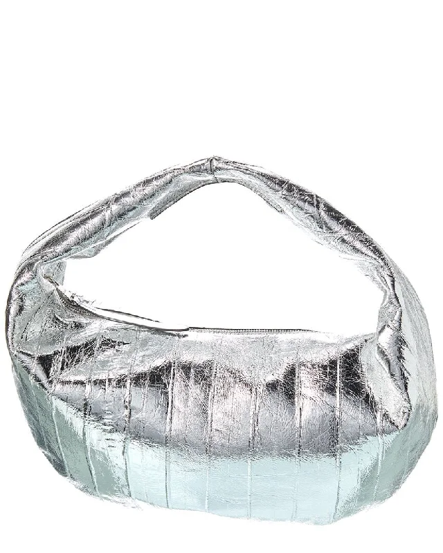 Khaite Olivia Metallic Leather Hobo Bag