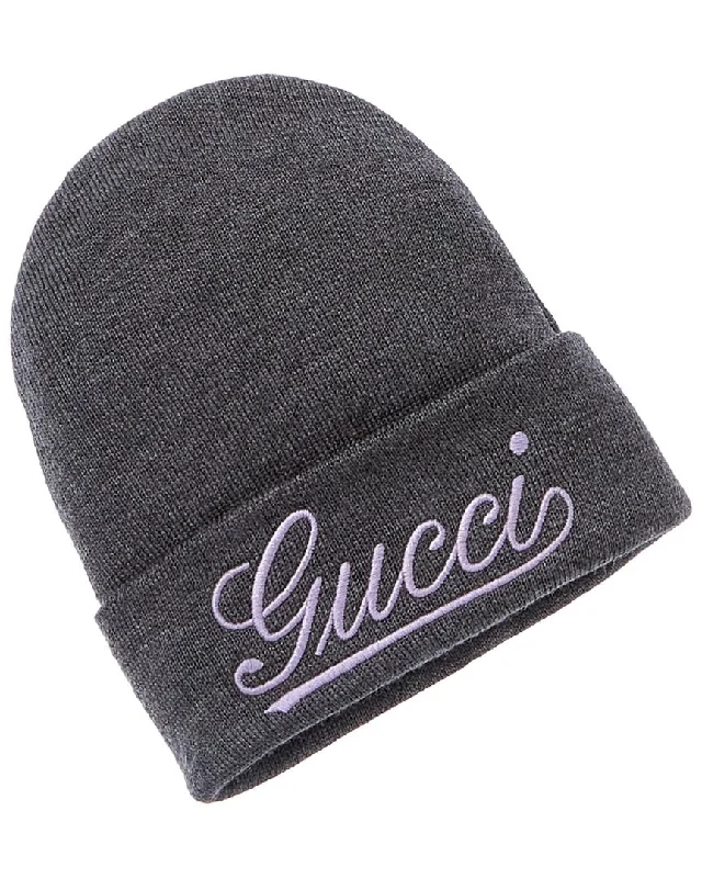 Gucci Logo Wool Beanie
