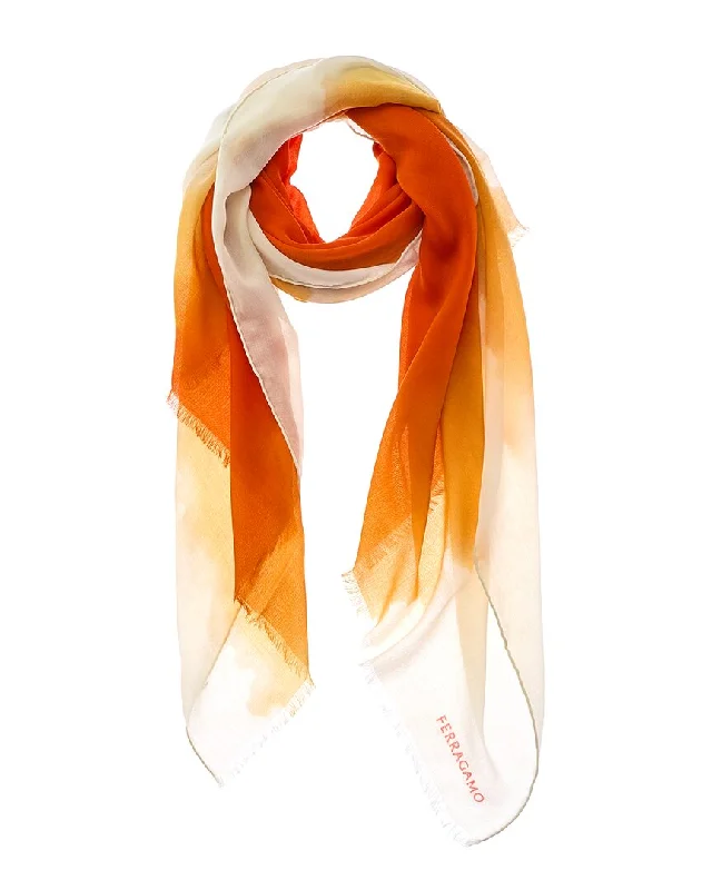 Ferragamo Ombre-Printed Cashmere Scarf