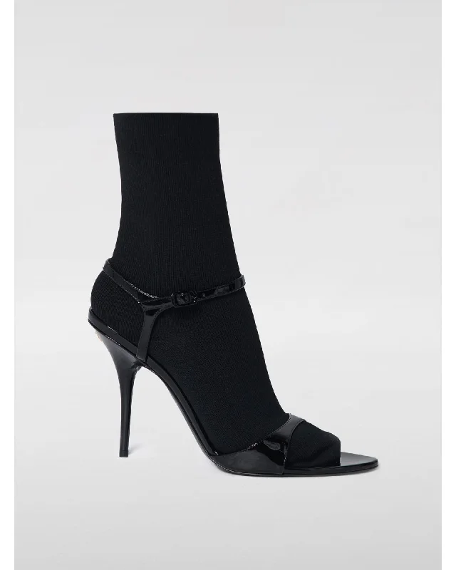 Balenciaga Knife Pump Sock Heel Sandals Women Black