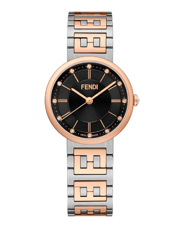 Fendi Womens Forever Fendi Rose Gold 29mm Bracelet Fashion Watch