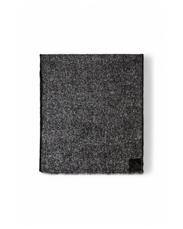 Calvin Klein Wool Blend Knitted Scarf with Acrylic and Polyester Women Black Scarves & Shawls