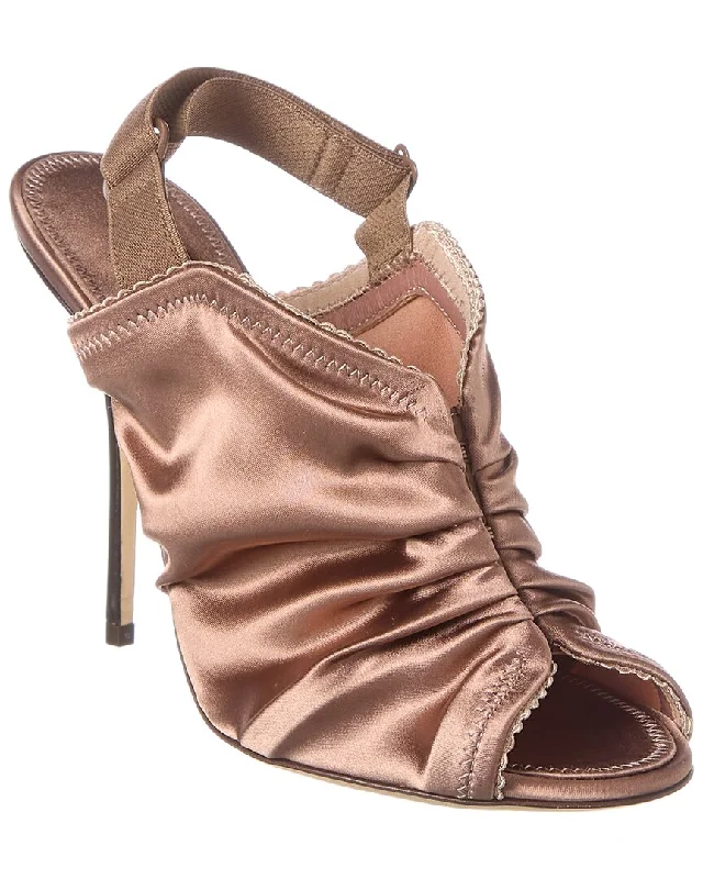Dolce & Gabbana Corset Satin Slingback Sandal