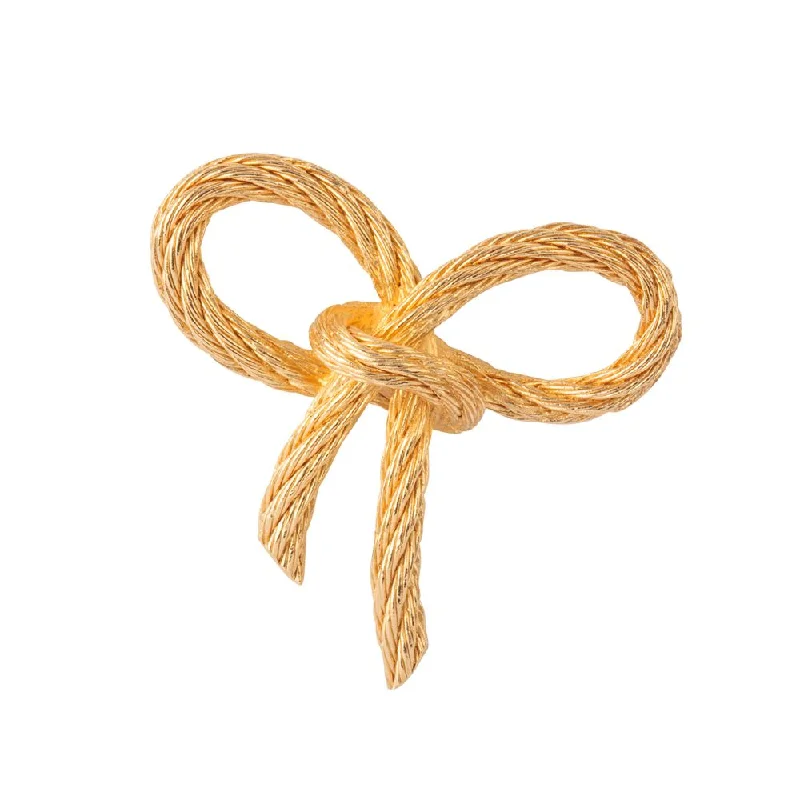 1980s Vintage Christian Dior Twisted Bow Brooch