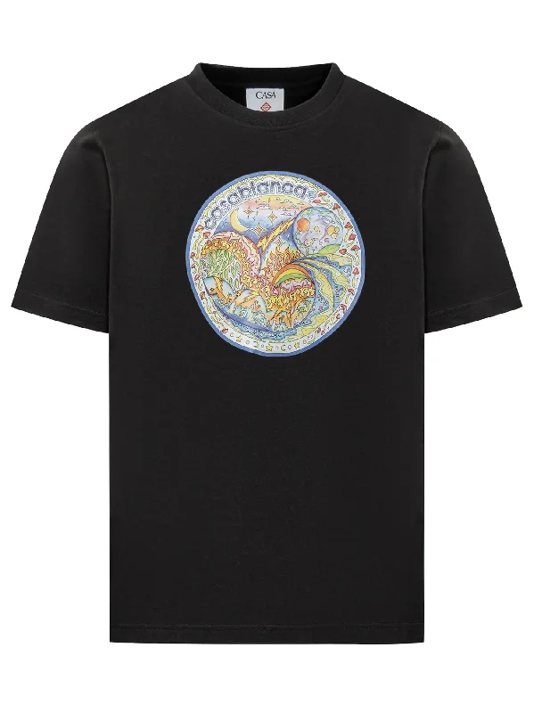 Casablanca The Four Elements T-Shirt in Black