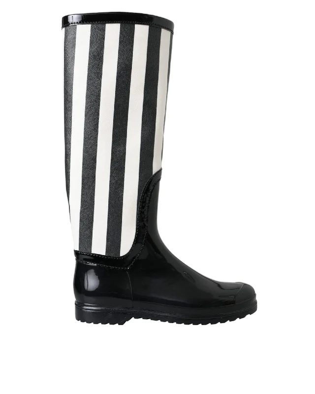 Dolce & Gabbana  Women's Stripe Rain Boots