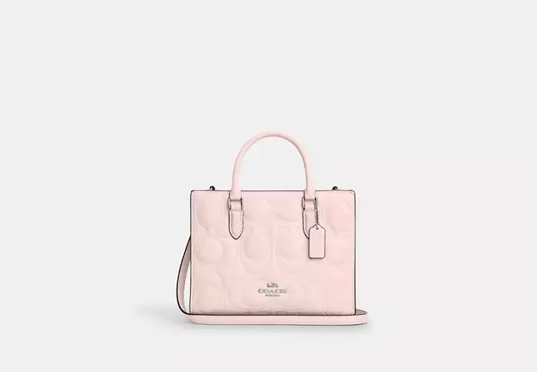 Coach Maggie Small Tote Bag In Signature Leather Blush 