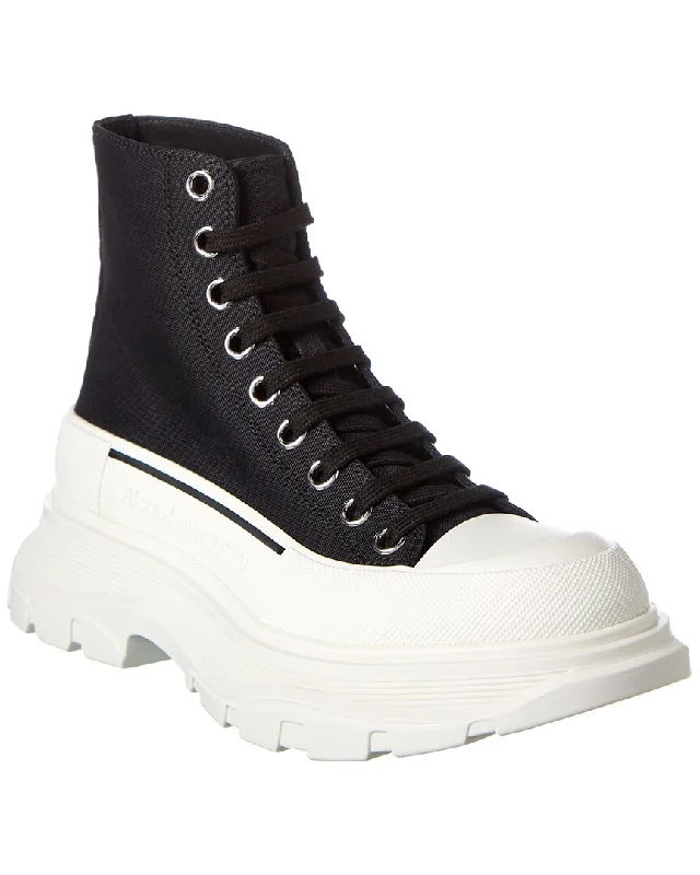 Alexander Mcqueen Tread Slick Canvas Boot