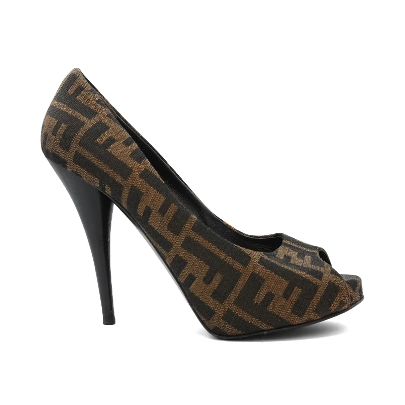 Fendi Fendi 'Zucca FF Logo' Pumps - Women's 39.5
