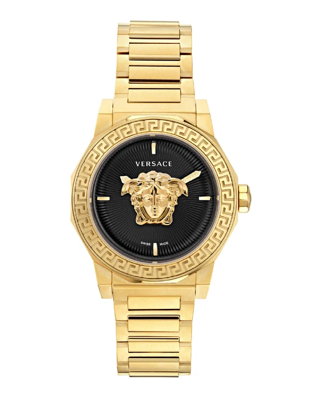Versace Womens Medusa Deco Gold 38mm Bracelet Fashion Watch