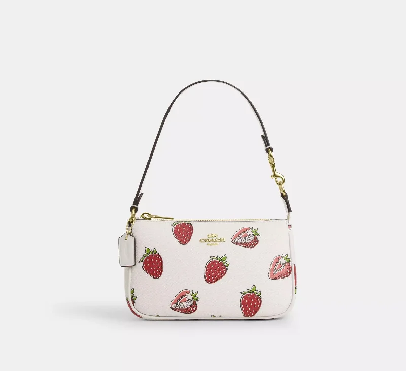 Coach Nolita 19 With Strawberry Print Bag Chalk Multi 