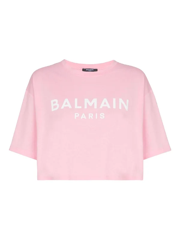 BALMAIN T-shirt with Balmain Paris print