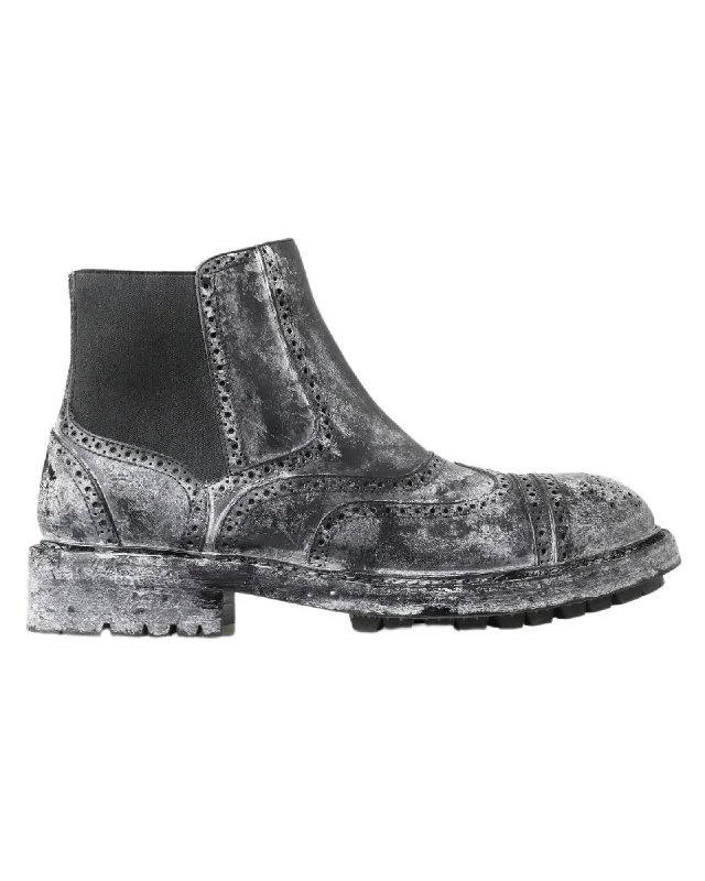 Dolce & Gabbana Gorgeous Leather Ankle Boots