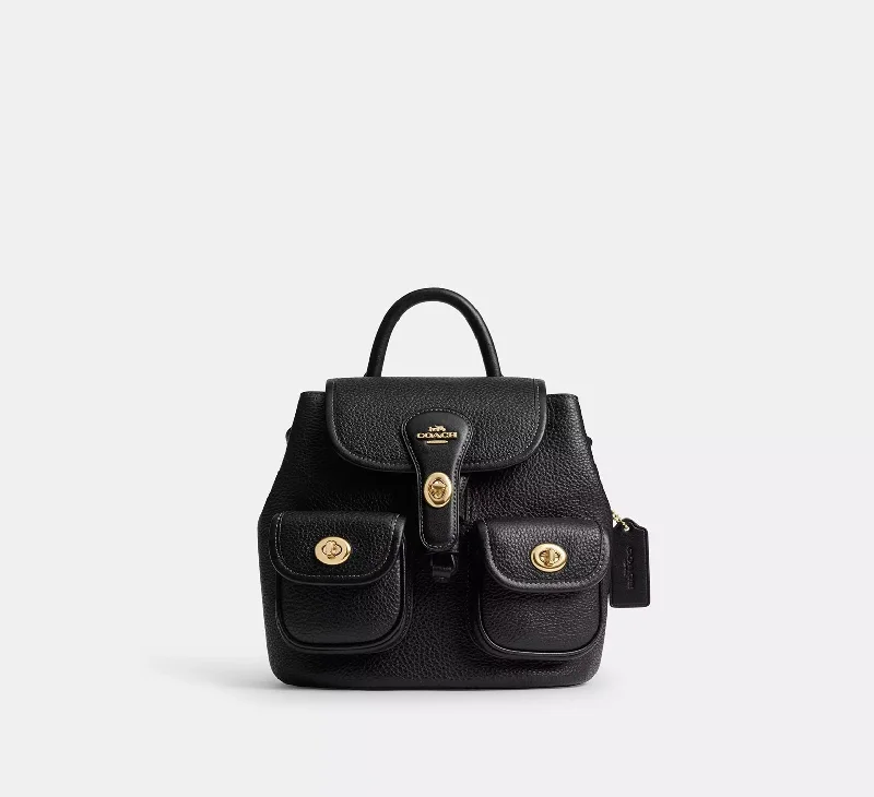 Coach Hadley Backpack Gold Black