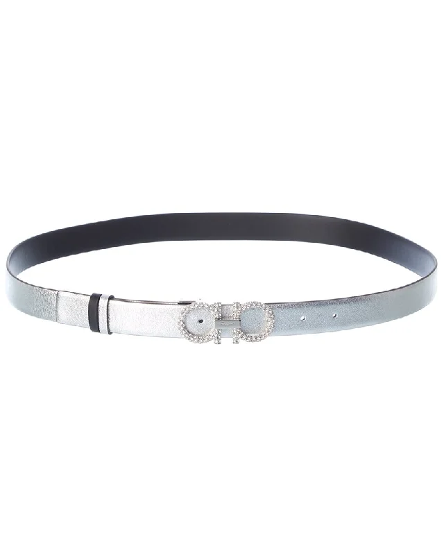Ferragamo Gancini Adjustable Leather Belt