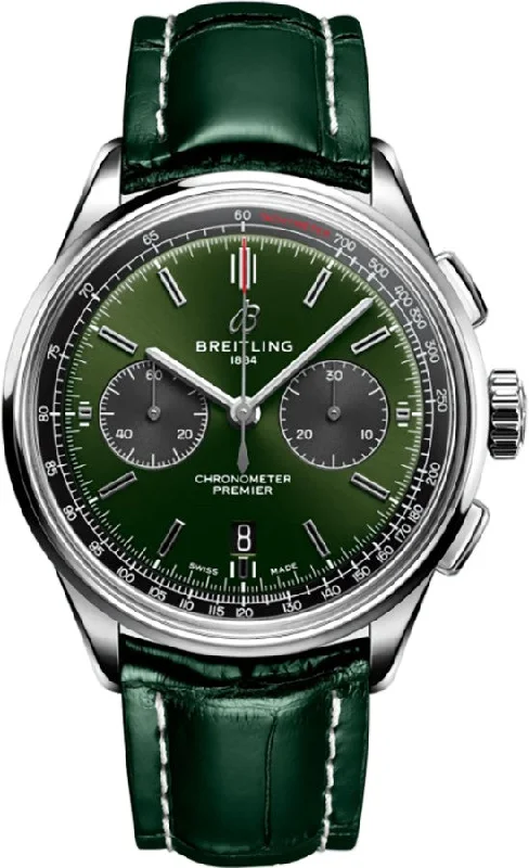 Breitling Premier B01 Chronograph 42 Steel Men's Watch AB0118221L1P2