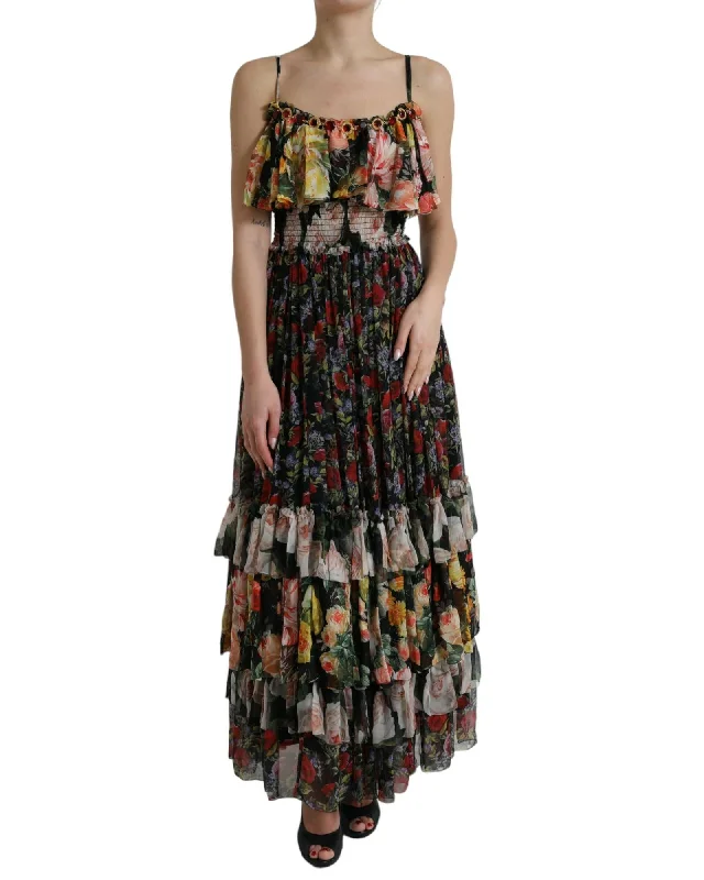 Dolce & Gabbana  Women's Floral Print Maxi Dress