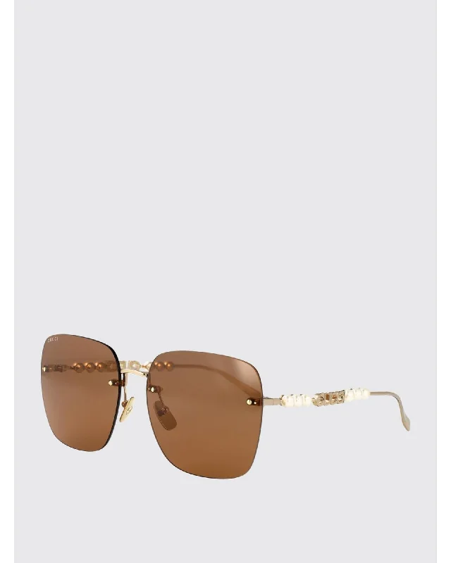 Gucci GG1923S Sunglasses Pearl Accents Women Brown